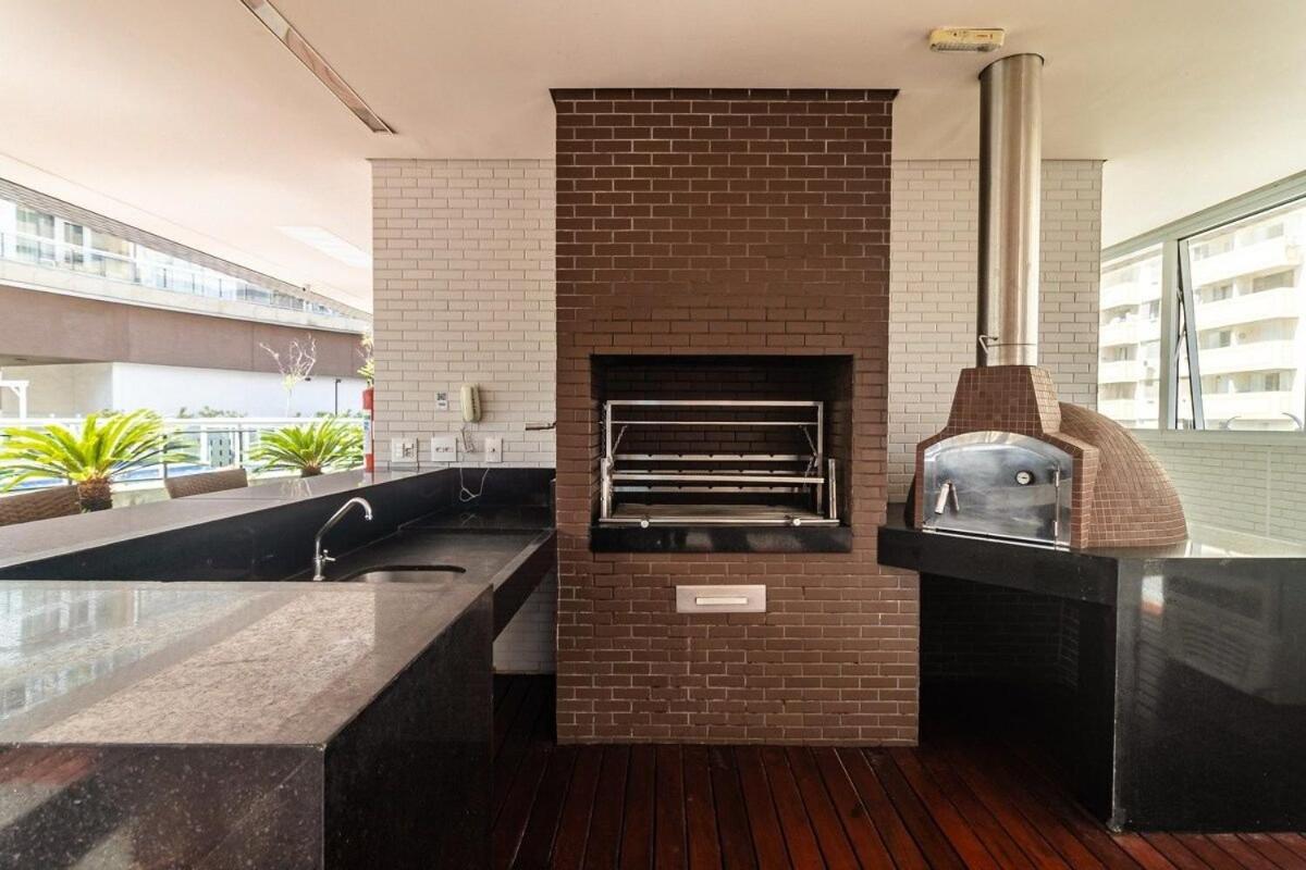 Studio Moderno Em Condominio De Luxo Pe Na Areia Сантус Екстер'єр фото
