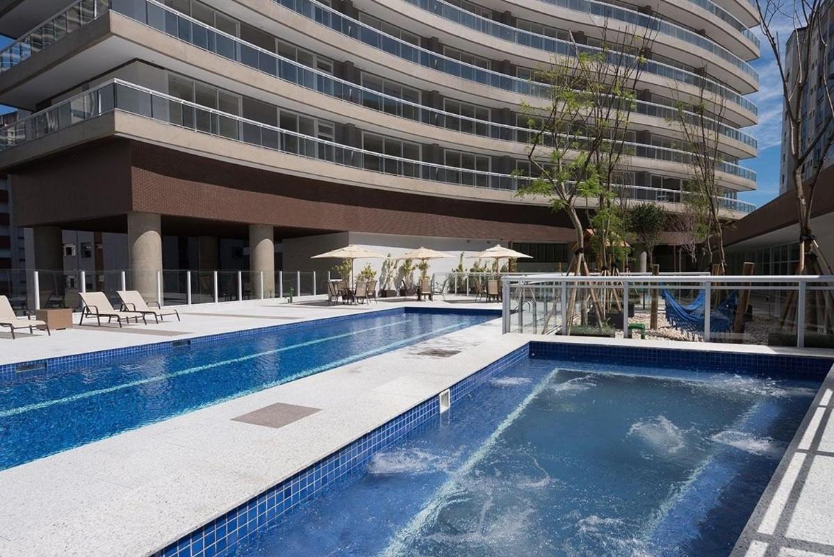 Studio Moderno Em Condominio De Luxo Pe Na Areia Сантус Екстер'єр фото